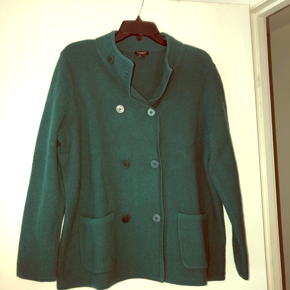 Talbots Sweaters - Talbots Size 1X Petite Green Knit Sweater